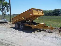 6 X 10 Hawk Series Dump Trailer 10k In Cat Yellow Dump Trailers Yellow Cat Trailer