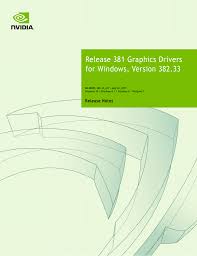 Improve your pc peformance with this new update. Release 381 Graphics Drivers For Windows Version 382 33 Manualzz