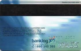 Control over your protection plan. Bank Card 365 Blue Bank Of Ireland Ireland Col Ie Gm 0014