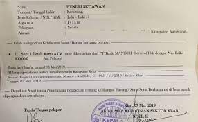 Find out the newest pictures of contoh surat pernyataan buku tabungan hilang here, and also you can receive the picture here simply. Contoh Surat Kehilangan Buku Tabungan Cute766