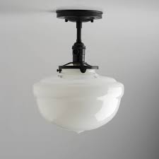 12 Schoolhouse Acorn Shade Semi Flush Mount Flush Mount Light Fixture By Oldebricklighting On E Light Fixtures Flush Mount Flush Mount Lighting Flush Lighting