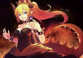 406511 Bowsette, Super Mario, anime girl, painted nails, anime, blonde,  crown, horns wallpaper full hd, 2584x3000 - Rare Gallery HD Wallpapers