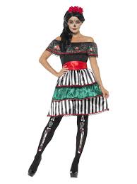 Am tag der toten, spanisch día de muertos (auch día de los muertos), einem der wichtigsten mexikanischen feiertage, wird traditionell der verstorbenen gedacht. Dia De Los Muertos Kostum Fur Damen Bunt Gunstige Halloween Kostume Bei Horrorklinik
