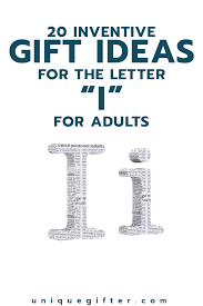 Inventive Gift Ideas For The Letter I For Adults Letter Gifts Letter I Lettering