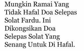 Doa selepas solat rumidoa selepas solat. Fans Mu Yang Tersakiti Auf Twitter Doa Selepas Solat Fardhu Semoga Bermanfaat