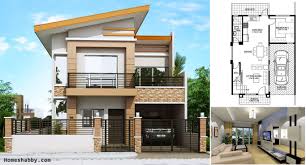 Kebanyakan, model rumah kontemporer sudah menerapkan rumah sandar ini. Desain Dan Denah Rumah Minimalis Terbaru 2 Lantai Atap Miring Tampil Lebih Elegan Homeshabby Com Design Home Plans Home Decorating And Interior Design