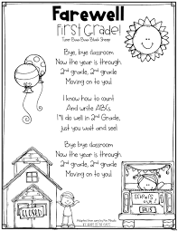 End Of Year Poem First Grade Poems Worksheets For Kids Student Gift Tags