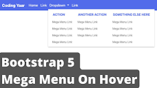 Dropdown Mega Menu Bootstrap 5 - YouTube