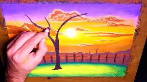 Color pencil drawings sunset colour pencil drawing ocean. Easy Landscape Urban Sunset Painting Oil Pastel Colored Pencils Oil Pastel Landscape Sunset Painting Sunrise Art