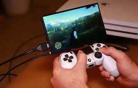 Topo Mountable Mini Screen With Stereo Speakers For Game Consoles Gadgetsin Mini Screen Game Console Stereo Speakers