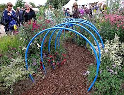 Aa Miniature Garden With Blue Hoops Over The Path Wisley Flower Show 8 9 11 Wisley Flower Show 8 9 11 Img 5047 Gardening For Kids Play Garden School Garden
