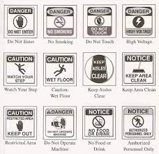 Safety signs should be strategically placed throughout your facility to mark restrooms, exits, stairwells, wheelchair accessible areas and fire extinguishers. Safety Signs And Warnings Esl Learners Corner