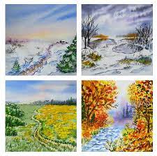 Four seasons painting & home repair service understands the concerns of its clients when choosing a contractor. Colors Of Russia Four Seasons Painting By Irina Sztukowski