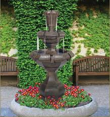 Kensington Two Tier Fountain By Henri Studio Tiered Garden Fountain Garden Fountain