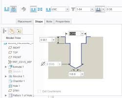 Counter Bore Hole Customization Ptc Community