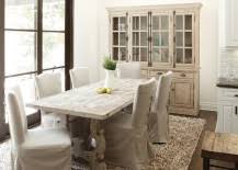 Tables in an elliptical shape elongate spaces while providing ample seating room. 30 Delightful Dining Room Hutches And China Cabinets