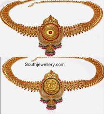 4 In 1 Double Sided Lakshmi Vaddanam Jewellery Designs Gold Mangalsutra Designs Bridal Jewelry Collection Gold Necklace Indian Bridal Jewelry