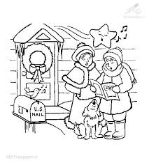 The holiday story of a christmas carol coloring pages for preschool kindergarten and elementary school children to print and color. 1001 Coloringpages Christmas Christmas Chorus Singing A Christmas Carol