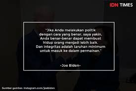 Pahami politik sebagai bagian keseharian pada umat manusia. Bisa Bakar Semangat Pemuda 9 Kalimat Joe Biden Ini Inspiratif Banget
