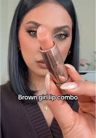 Peach Lipstick Dark Skin