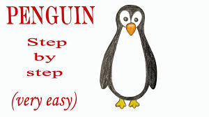 Drawing a penguin is a fairly simple task because the shape of their bodies is composed of only a small circle but, while these birds are usually easy to draw, i leave more up to you in this particular lesson. How To Draw A Penguin Step By Step Very Easy Art Video Youtube