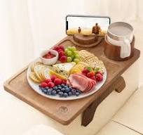 Amazon.com: Couch Arm Table 3 in 1, Wooden Sofa Arm Tray ...