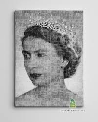 Queen Elizabeth Jubilee Collage Portrait Canvas Art Print Wall Art Picture  Home Decor E19