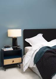 chevet essence noir mobilier design couleur interieure deco chambre parental