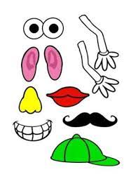 Mr Potato Head Parts Printable Google Search Manualidades Escolares Los Cinco Sentidos En Preescolar Manualidades