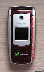 Samsung X550 movistar, color burdeos