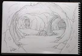 Dragon S Cave One More Cave This One Devoid Of Treasure But Not Danger Description From Kenrolston Com I Searched For Dragon Cave Concept Art Drawing Art