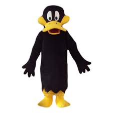 Black And Yellow Cartoon Duck Black Cartoon Daffy Duck Mascot Costume Mascot Costumes Daffy Duck Black Cartoon
