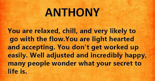 Anthony Your Name S Hidden Meaning Meaning Of My Name What Is Your Name Names With Meaning