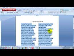 Langkah pertama, silahkan buka dokumen dari microsoft word pada pc anda. Cara Membuat 4 Bagian Di Word