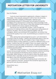 A motivational letter is a document required to apply for an opportunity such as a scholarship, internship, job or for admission to a university. 20 Best Motivational Letter Ideas Motivational Letter Lettering Application Cover Letter