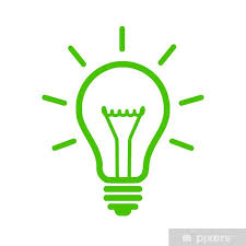 Green Light Bulb Wall Mural Pixers We Live To Change