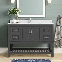 Rustic bathroom vanities are not only fashionable, but also durable, and fit with many other design schemes applied in houses. Bathroom Vanities Joss Main