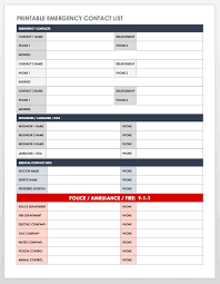 Free Contact List Templates Smartsheet