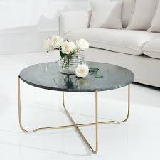 43,5 cm, durchmesser 52,5 cm. Cagu Unikat Design Couchtisch Florentin Grun Marmor Gold Gestell 62cm O Kaufen Bei Hood De