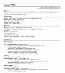Student Teaching Internship Resume Example Lake Elementary School Luckey Ohio