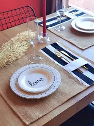 Burlap Placematsdinning Table Placematshome Decorkitchen Etsy In 2020 Table Settings Everyday Dining Table Placemats Table Setting Decor