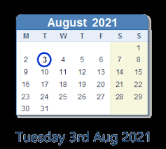 Jun 15, 2021 · a big galaxy unpacked event will be held in august. August 3 2021 Calendar With Holiday Info And Count Down Ind