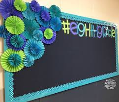 Activity After Math With Hayley Cain Easy Tutorial On Making Diy Paper Rosettes Bulletin Boards Classroom Decor Creative Bulletin Boards Bulleting Board