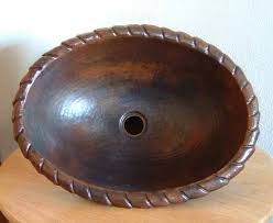 oval copper sink copper bathroom sink