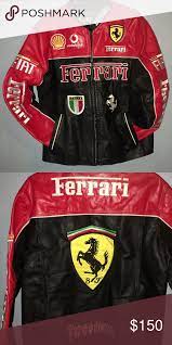 Ferrari Leather Jacket Ferrari Leather Jacket Beautiful Heavy Duty Leather Red Black Size Large Fiat Ferrari Italia Vo Jackets Leather Jacket Ferrari Jacket