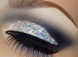 silver eye glitter makeup saubhaya makeup