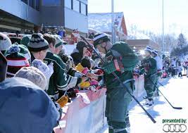 Captain Koivu Stops To Sign Some Autographs After The Mnwild Outdoor Practice Pres By Audi Minneapolis Audi St National Hockey League Minnesota Wild League