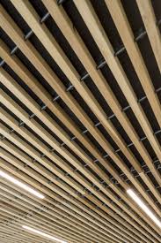 Wood Ceiling Close Up Architecture Project Koninklijke Golfclub Oostende In The Netherlands Ceiling By Hunter Wood Slat Ceiling Wood Ceilings Timber Ceiling