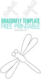 Let's fill these free printable dragon coloring pages and decide how they should look! Free Dragonfly Template Printable Pdf Crafts On Sea