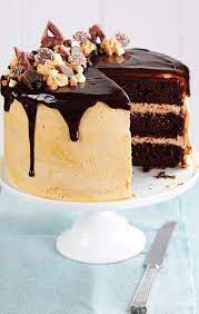 Chocolate And Peanut Butter Drip Cake British Baking Show Recipes Drip Cakes British Bake Off Recipes